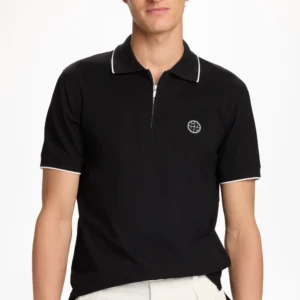POLO H CH NEGRO/BLANCO CREMAYERA