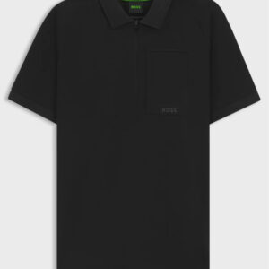 POLO H NEGRO CREMAYERA TIPO BOLSILLO BOSS