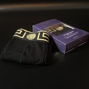 BOXER H NEGRO GRECA ORO