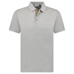 POLO H GRIS BB CUADROS EN BOTON
