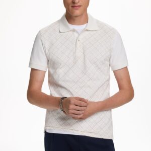 POLO H BLANCO BEIGE CH