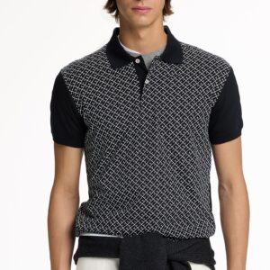 POLO H NEGRO CH BLANCOS