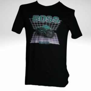 CAMISETA H NEGRO MOTO PIXEL BOSS
