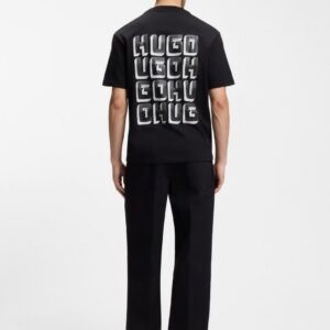 CAMISETA H NEGRO HUGO ESPALDA