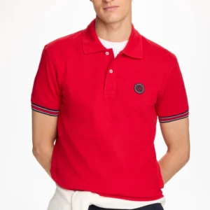 POLO H CH ROJO PLACA REDONDA