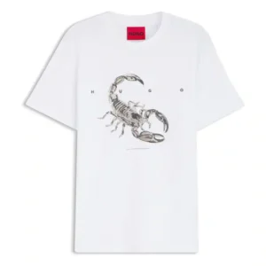CAMISETA H BLANCO ESCORPION GRIS